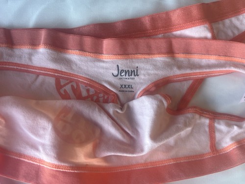 Jenni Women’s Elastic Waistband Cotton Hipster & Thong Underwear, Mixed,4packs - Picture 5 of 5