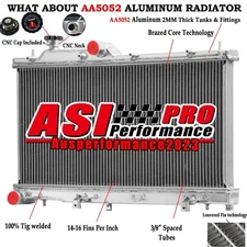 Aluminum 2 Core Radiator fit 2014-2018 2015 2016 2017 Subaru Forester 2.5L MT US