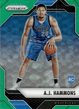 2016-17 Panini Prizm Green #159 A.J. Hammons MAVERICKS RC