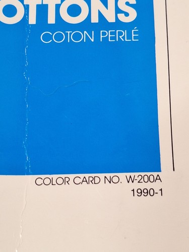 DMC Six Strand Embroidery Floss & Pearl Cottons Color Card W-200A 1990-1 - Picture 2 of 8