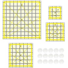 Quilting Rulers Sewing Rulers 4 Piece Quilting Square Templates Acrylic Ruler...