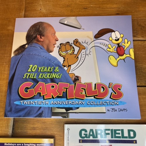 VTG Lot Of 3 GARFIELD Books Jim Davis Big Fat Holiday Joke ME 20th Anniversary - Bild 2 von 11