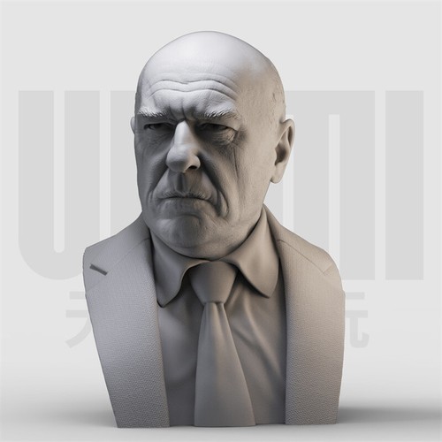 Breaking Bad 1/6 Resin Unpainted Walter White Gustavo Fring Chest Statue Model - Picture 6 of 14