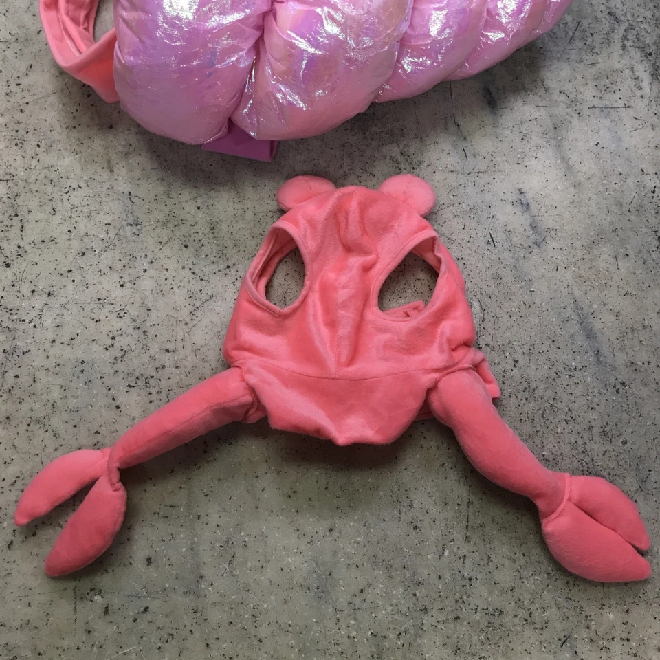 Pink Hermit Crab Dog Labrador Costume Size Large Pet Halloween Outfit Dress Up - Image 3 of 4