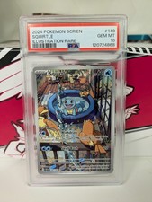 Pokémon Squirtle Stellar Crown 148/142 PSA 10 English Illustration Rare 2024