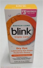 Blink Triple Care Eye Drops for Dry Eyes - 10ml EXP: 05/2026
