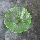 Vintage Green Uranium Depresssion Vaseline Glass 3 Footed Candy Nut Dish
