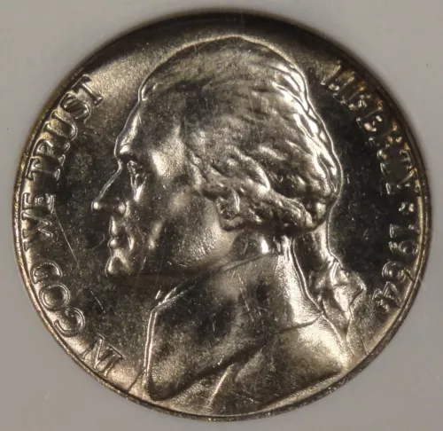 1964 Jefferson Nickel 5c NGC Certified MS65 Oh so close to 5 steps!