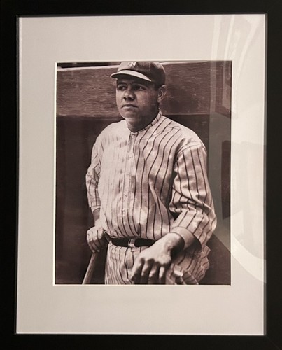 Babe Ruth 1920’s New York Yankees 8x10 Framed Photo Print HOF - Picture 2 of 3