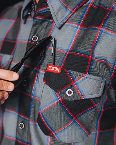 Dixxon Gonna Live Forever  Men's 2X Jim York Long Sleeve Flannel 2XL Black BNIB - Picture 1 of 14