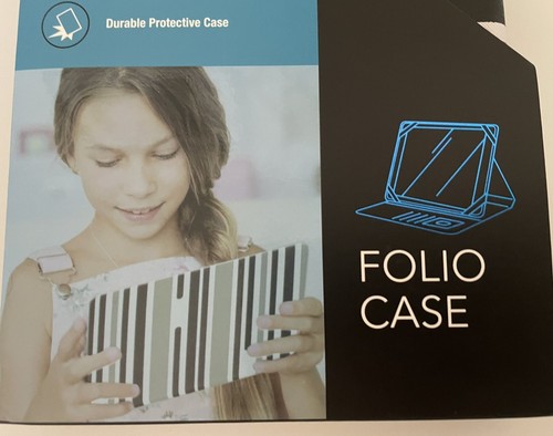 Accellorize Universal 7-8" Tablet Folio Case Holder Durable Protector Striped - Picture 4 of 10