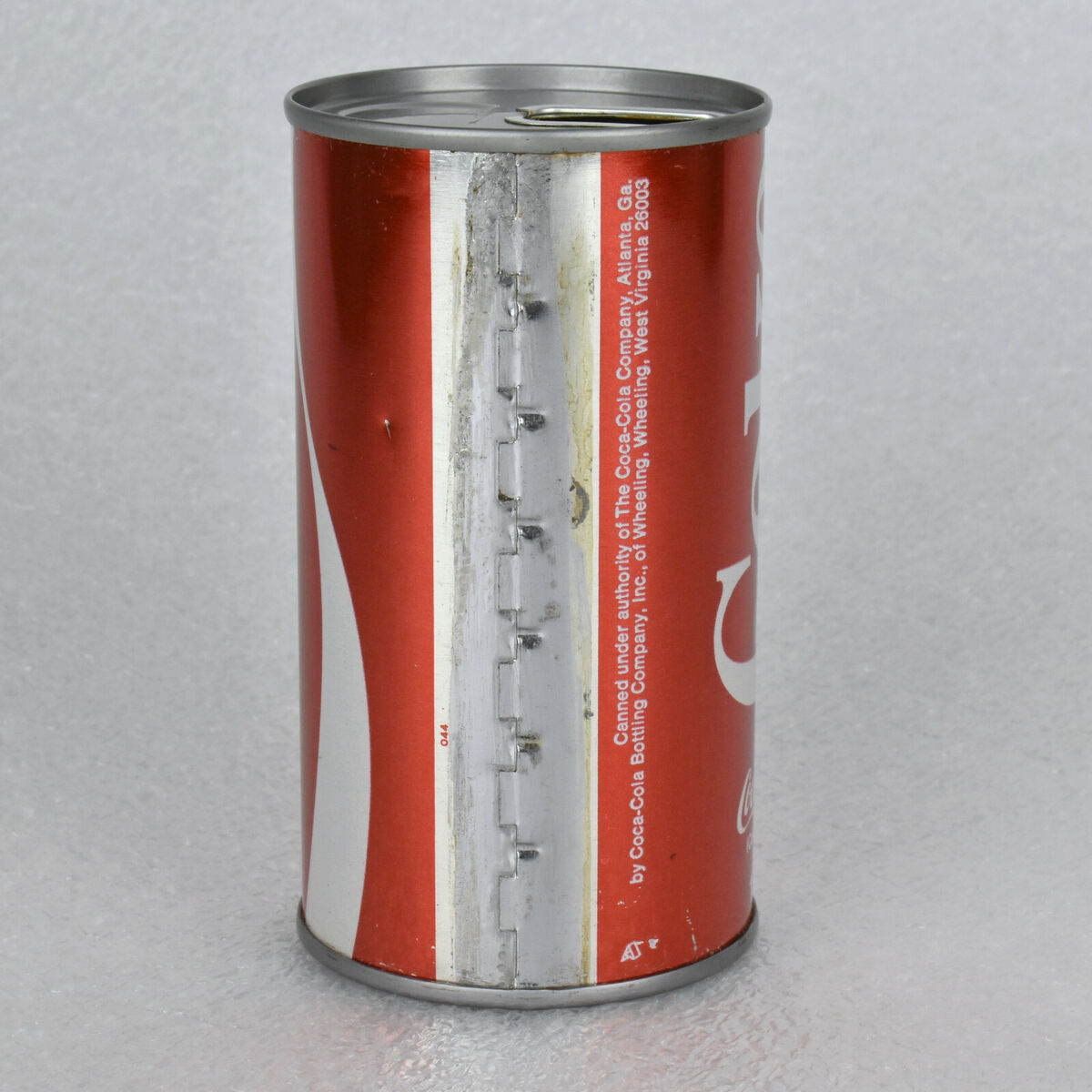 RARE VTG 1970 Coca Cola Coke Can Metallic Red Juice Tab
