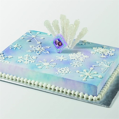 Wilton Birthday Cake Candle + 16pk Cello Treat Bags w/Ties ~ Disney Frozen Party - Picture 4 of 6