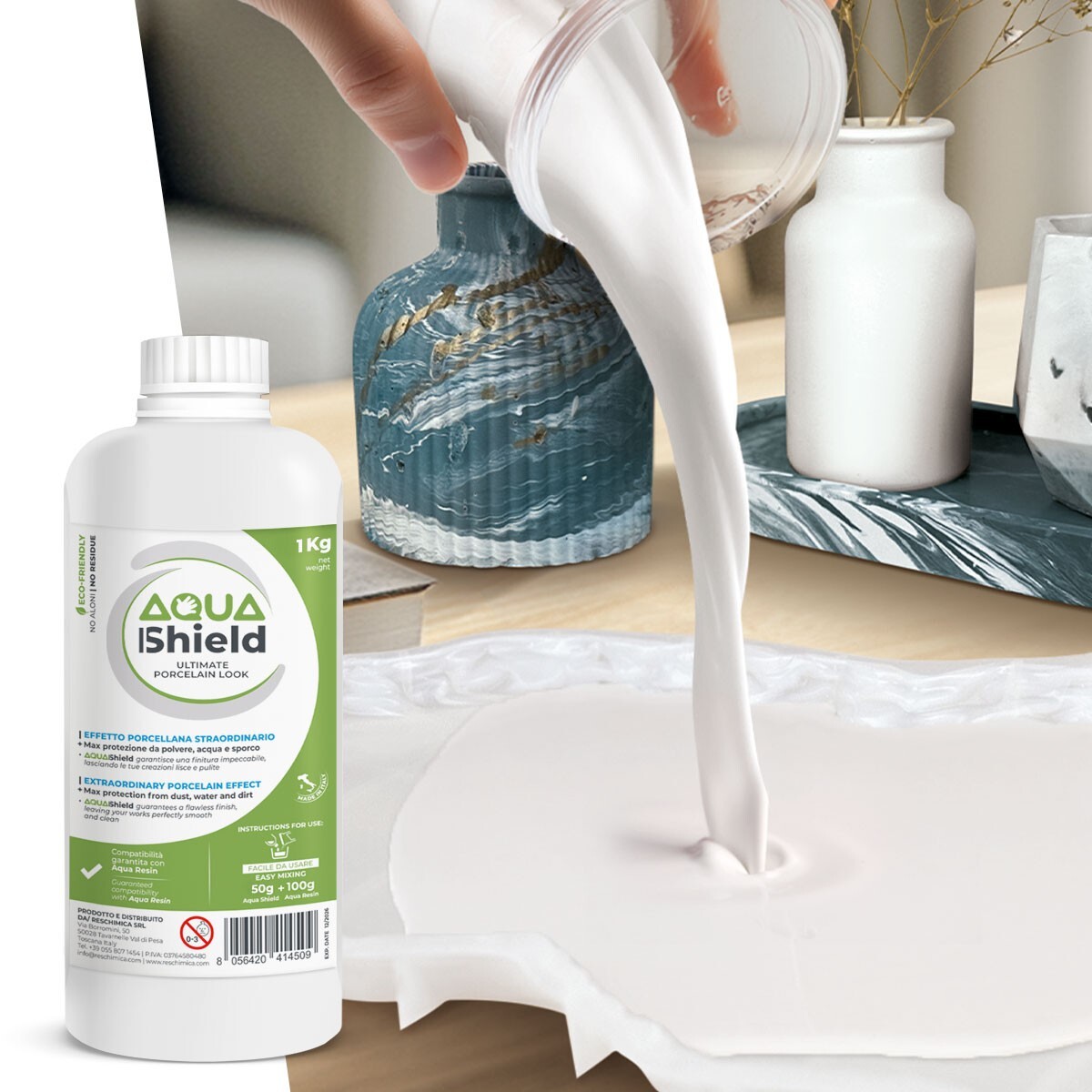 Impermeabilizzante e super indurente per Aqua Resin - AQUA SHIELD