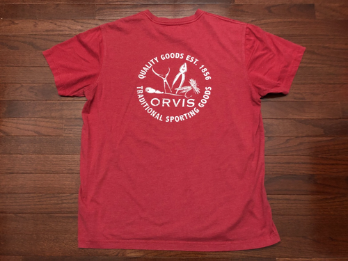 ORVIS CLASSIC COLLECTION T SHIRT MENS LARGE RED FLY FISHING SPORTING GOODS - Picture 3 of 5
