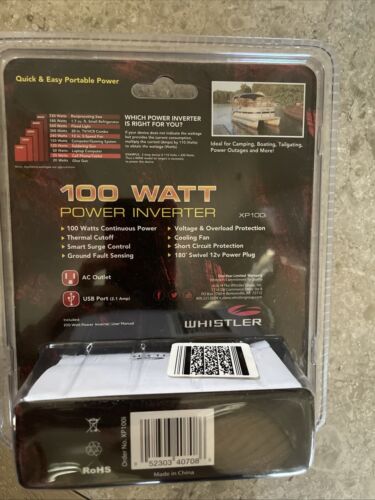 Whistler 100-Watt Portable Power Inverter AC/USB Phone Notebook GPS XP100i (42) - Picture 2 of 3