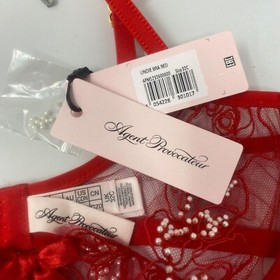 Agent Provocateur Lindie Red Bra 32C NWT $250
