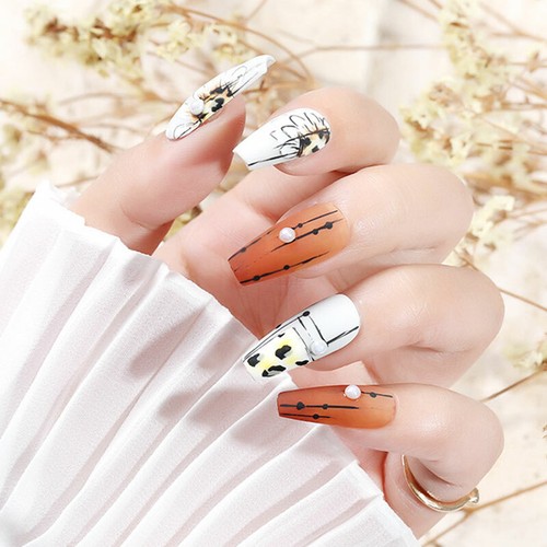 ❀DIY Art Transparent Seamless Full Sticker Fake Nails Manicure Too  ! - Picture 5 of 17