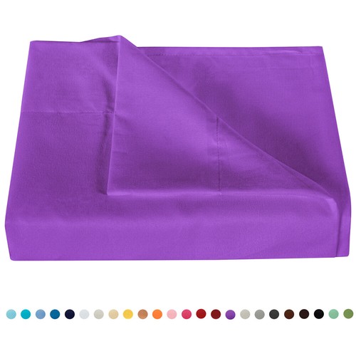 All Sizes Flat Sheet Nice Rich Colors High Quality Fabric Good Craftsmanship - Picture 25 of 33