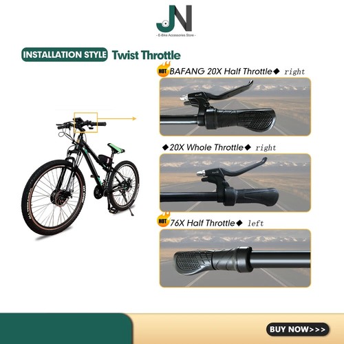 E-bike Waterproof Humb Throttle E-bike Whole Throttle Half Twist Throttle Handle - Picture 4 of 18