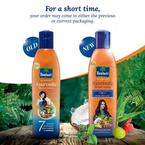 Parachute Advanced Ayurvedic Coconut Non Sticky Hair Oil 45ML - 300ML- Free Ship - Picture 17 of 17