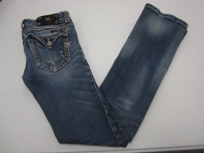Jean Miss Me Boot Cut Taille 26 X 32 - Bleu Moyen, Poche à Rabat, Occasion En Très Bon état