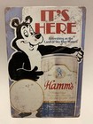 Hamm'S Beer 12 X 8 Tin Sign Bear Beer Refreshing Poster Art Sky Blue Waters