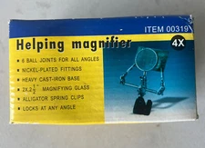 Magnifier Helping 4X Power Jewelry Soldering Crafts Fishing Lures Magnifying NEW