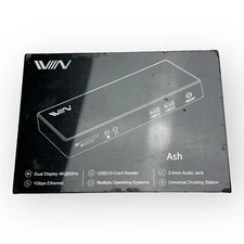 IVIIN Docking Station D6902 Ash 4K Dual Display USB 3.0 Universal BRAND NEW
