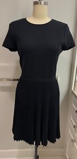 Valentino Wool Black Dress, XL, 31" waist, 38" bust, fabric care label removed