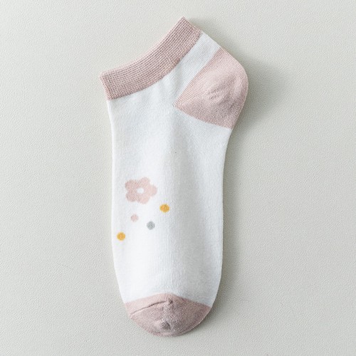 Womens Trainer Socks Cotton Rich 5 Pairs - Extra Soft Pink UK 3-7 Girls Women - Picture 6 of 10