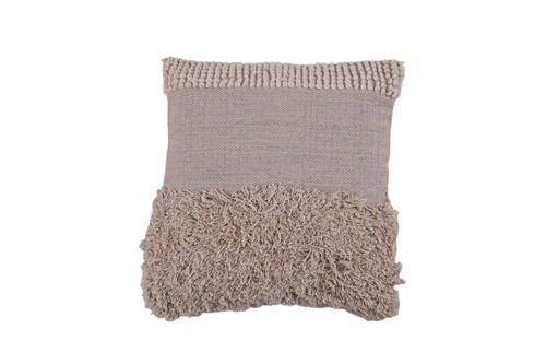 Set of 5 cotton cushion covers with handwoven weave featuring geometric pattern - Picture 6 of 7