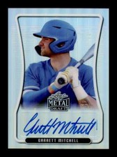 Garrett Mitchell #BAP-GM1 2020 Leaf Metal Draft Rainbow Silver Auto Rookie SP