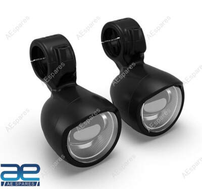 Schwarz LED Nebel Licht Set Für Royal Enfield Super Meteor Shotgun Classic 650 @