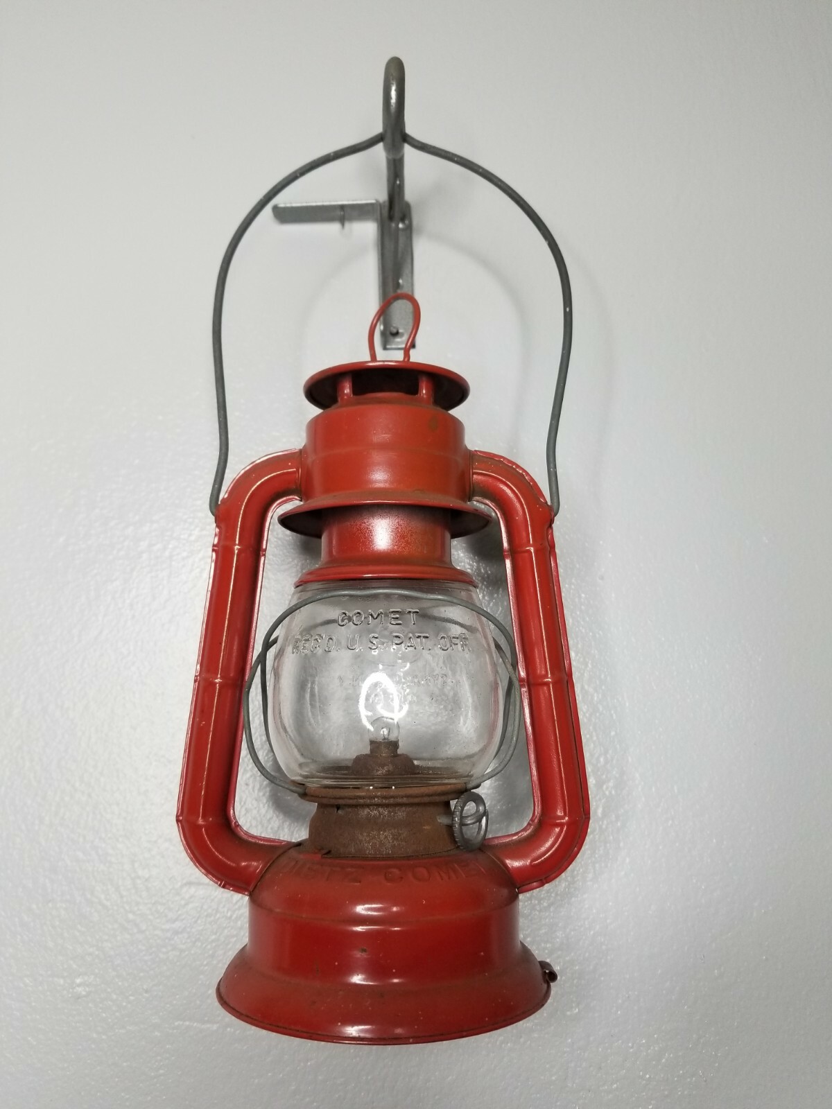 Vtg Original 1950's Dietz Comet Battery Lantern 8.5