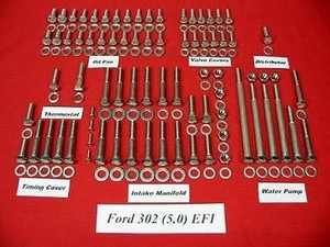1996-2001-FORD-302-EFI-5-0L-STAINLESS-STEEL-ENGINE-HEX-BOLT-KIT-SET