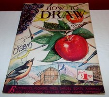 Vintage HOW TO DRAW Walter T. Foster Paperback Book 