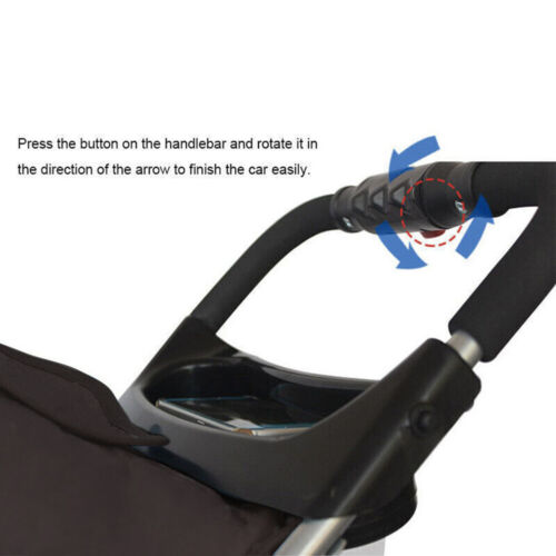 Faltbarer Haustier Kinderwagen 3/4-Rollen Hund Welpen Kinderwagen Wagen mit Getränkehalter & Korb - Bild 30 von 34