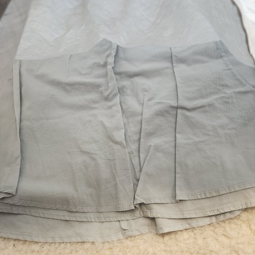 Lila Rose Maxirock 8 Baby Puderblau Leinen Baumwolle Küste Pastell Strand Sommer - Bild 3 von 10