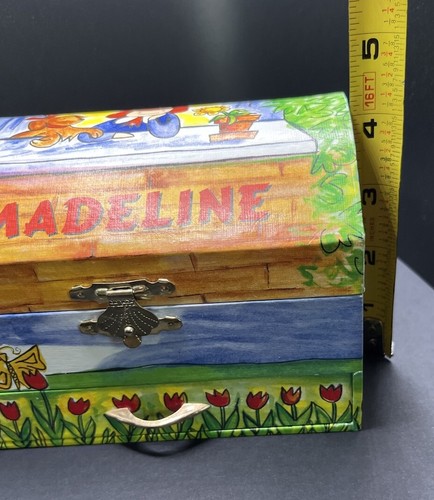 Vintage 1999 Madeline Spieluhr Schmuck Koffer spielt "Ich bin Madeline" - Bild 11 von 12