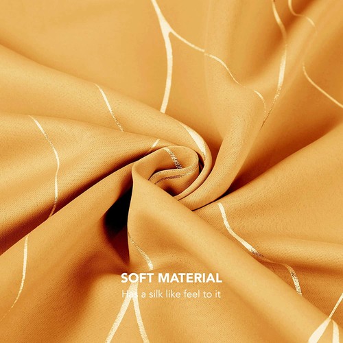 Grommet Blackout Curtains 52 x 96, Geometric Line Pattern Thermal Insulated - Picture 8 of 8