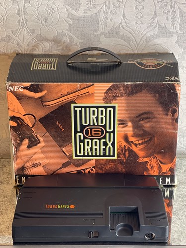 TurboGrafx-16 Console Boxed Bundle - Console, Controller, Power, RF - AS IS READ