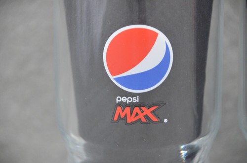2x Pepsi Max Glass 12oz 350ml Hi Ball Tumbler Colour Logo Brand New VERY RARE - Foto 2 di 11