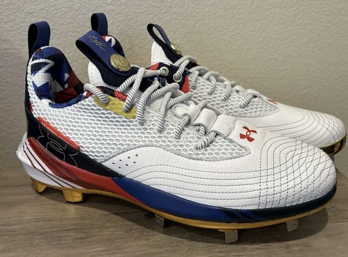 Under Armour Harper 7 baseball shoe USA ST HOVR 3025645-100 Size 10 - Picture 2 of 6