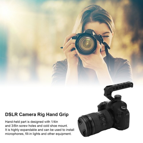 Universal DSLR Camera Rig Top Handle Grip Cold Shoe Adapter Mount for Canon - Picture 10 of 12