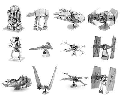 SET of 12 Fascinations Metal Earth Star Wars 3D Laser Cut