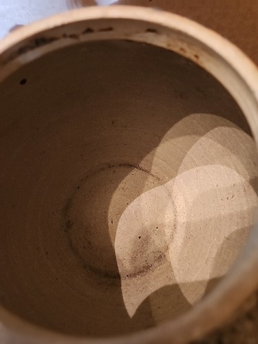 Japanese Meiji Period Pottery Teapot orange peel  reticulated Glaze old - Picture 4 of 12