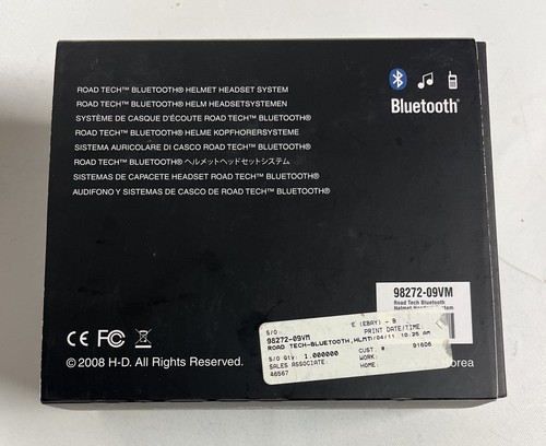 NEW Genuine Harley Road Tech Bluetooth Helmet Headset System 98272-09VM - Picture 2 of 6