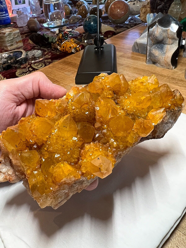Rare Natural Sunny Citrine Angel Cactus Spirit Quartz Specimen From The Congo777 - Picture 1 of 12