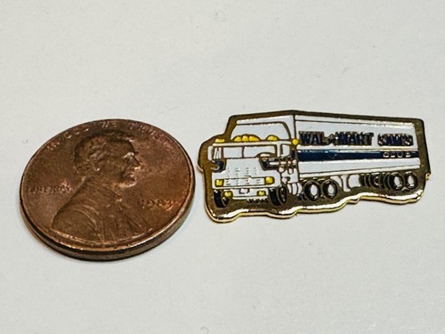 Walmart Wal-Mart Employee Associate Pin Vintage COE Truck Semi Cab-over Driver - Picture 2 of 2